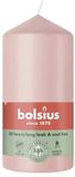 Bolsius Stompkaars Misty Pink Ø58 x 120 mm – 33 Branduren – 6 Stuks