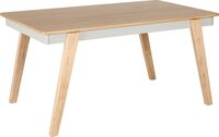 Beliani phola - eettafel-lichte houtkleur-mdf