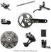 Shimano XTR Di2 M9200 12V 34T Mountainbike Groupset Zwart/Zilver