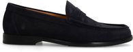 Manfield - Homme - Mocassins en daim bleu foncé - Taille 42