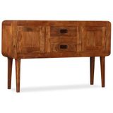 VidaXL Dressoir 120x30x75 cm Massief Hout Met Honingafwerking