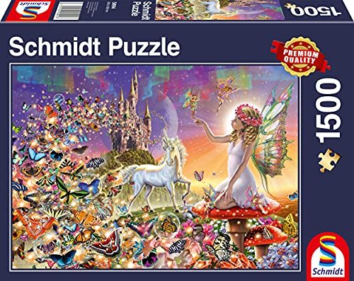 Schmidt Spiele 58994 Sprookjesachtige toverland, puzzel met 1500 stukjes, kleurrijk