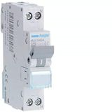 Hager Serie ml - automatische schakelaar 1-polig + neutraal 40a curve-c 6ka 1 module