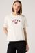 Levi's T-shirt graphique vintage - Femme - S - Blanc / Satin Appliqué College Logo Egret