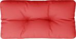 vidaXL Palletkussen - 70x40x12 cm - Polyester - Rood