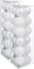 Jja Showroom And Head Office 36x pièces boules de Noël blanc brillant et mat plastique diamètre 3 cm