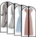 Unyqoos Housse de vêtement avec fermeture éclair, lot de 4 housses de vêtement respirantes - Protection de vêtement de 160 cm, sac de rangement transparent anti-mites pour longues robes, robes de soirée, smokings, manteaux, hommes, protection.