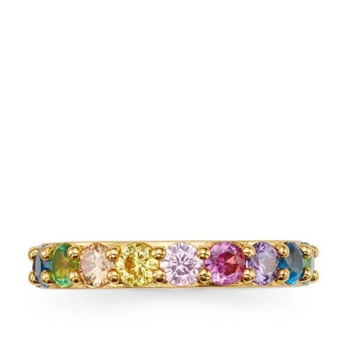 Kurt Geiger ring Be Kind met strass goudkleurig