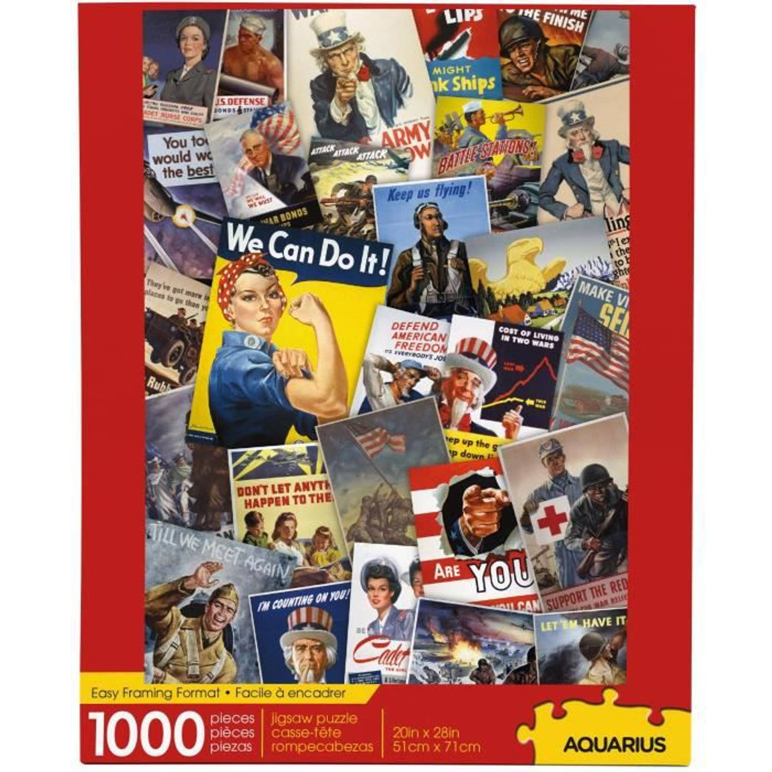 Aquarius Smithsonian War Posters 1000 Stuk puzzel