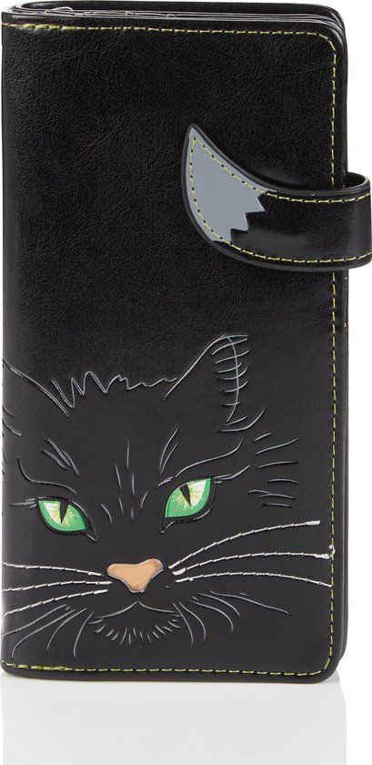 Shagwear Women's Wallet - Card Holder - Faux Leather - Fluffy Cat (0553Z)