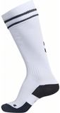 Hummel Element Football Sock 204046 White/Black Polyester Men's Size 46-48