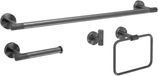 Rea - Grid - Set de cintres de salle de bain - Titane