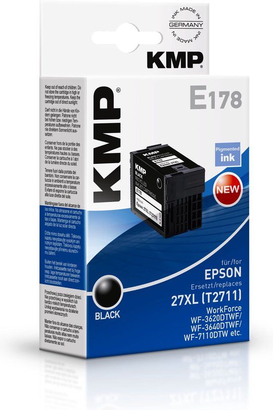 KMP E178 Inktcartridge Zwart