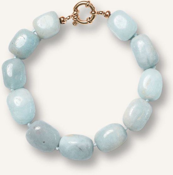 BONNIE STUDIOS Bobby Big Cloud Armband Lichtblauw Metaal 95 cm Vrouwen