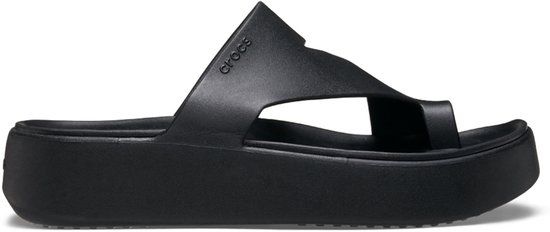 Crocs Getaway Platform Toe Loop Slippers Zwart EU 37-38 Vrouw