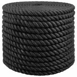 vidaXL Jute Touw - Zwart