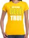Bellatio Decorations Shoppartners Bv Dit is mijn gele trui fun tekst t-shirt geel voor dames - wielerwedstrijd foute fun tekst shirt / outfit - wieler tour / geel XL