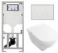 Villeroy & Boch O.novo Toiletset - Toilet suspendu - Geberit Inbouwreservoir - Blanc - Soft Close