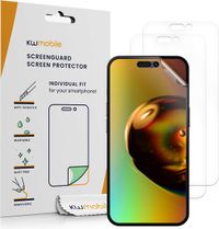kwmobile 3x screenprotectors geschikt voor Apple iPhone 16