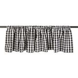 DII Window Valance Collection, 100% Cotton, Pre-Shrunk, Machine Washable, 2 Inch Curtain Rod Pocket, Single Panel, 72x14, French Check