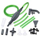 Carehabi Aquariumwaterwisselset, 2-in-1 grindreiniger en zandwasinstallatie met handpomp en filter, instelbare waterzuiger voor aquariumreiniging