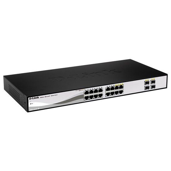 D-Link DGS-1210-16/E - Smart Managed Gigabit Switch - 16-Poorts