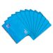 Oxford Touch Collegeblok A4 geruit met dubbele rand, 80 vellen, blauw, 10 stuks
