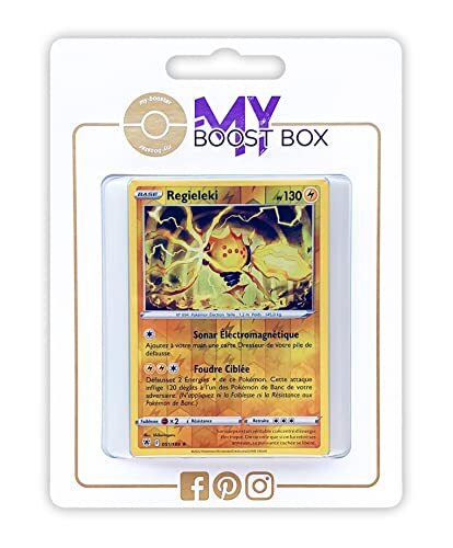 my-booster Regieleki 51/189 Holo Reverse - Myboost X Epée et Bouclier 10 Astres Radieux - Doos met 10 Franse Pokemon kaarten