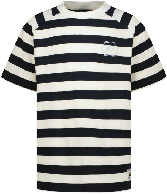 Vingino Herlo Jongens T-shirt Korte mouw Katoen 100% Maat 116 Cloud White