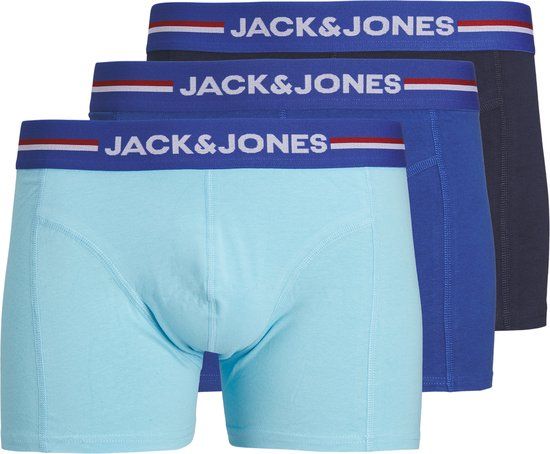 JACK & JONES JACTIM Solid Trunks 3-Pack - Men's Underwear - XXL
