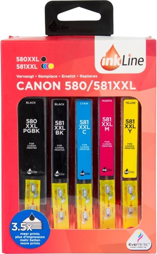 INKLINE cartridge Canon 580/581XXL