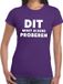 Bellatio Decorations Dit moet je eens proberen T-shirt paars dames XS