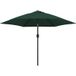 Parasol de jardin en porte-à-faux avec LED 3 m vert
