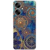 Xiaomi Siliconen hoesje compatibel met Xiaomi Redmi 13C 5G Mandala Blue