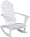 vidaXL Tuinschommelstoel Hout Wit