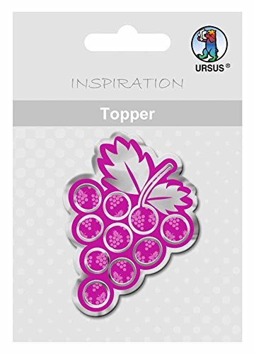 Ursus 56510005 - Topper Joy, druiven, ca. 6,5 cm, 8 stuks