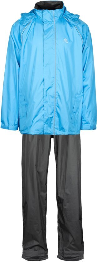 Ralka Comfort Regenpak Volwassenen Unisex Maat XL AzuurblauwAntraciet