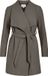 VILA - VICOOLEY COLLAR BELT COAT - NOOS - Dames - Gewatteerde jassen - Polyester - Maat 40 - Falcon