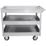 JBM 52373 werkplaatswagen met 3 schappen, zilver