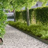 vidaXL Gazonrand - 20 stuks - 103 x 15 cm - Staal - Olijfgroen