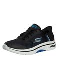 Skechers GO WALK Arch Fit 2.0 Simplicity 2.5 Heren Sneakers Zwart/Blauw Synthetisch Textiel 45 EU