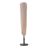 C-Hopetree Parasolhoes geschikt voor 2 m tot 4 m tuinparaplu's, waterdicht, met rits en stang, beige