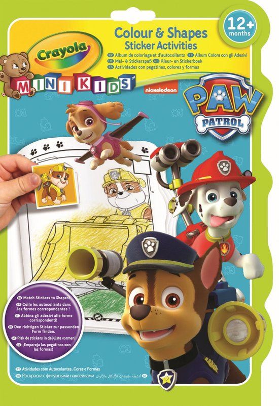 Crayola - Mini Kids - Paw Patrol Kleur- En Stickerboek