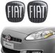 Fiat 14186D-14187B 3D-sticker Logo Bravo, zwart, 2 stuks, voor en achter