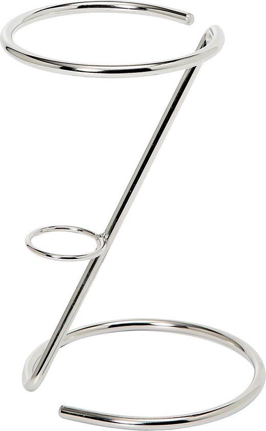 RVS Friteszakhouder - Zilver - Rond - 11 cm - Vaatwasserbestendig