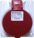 MENNEKES 3473 Prise murale CEE 16 A 5 pôles 400 V Rouge;Blanc