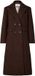 YAS Yasroyla Ls Manteau Long en Laine Mélangée S. Noos