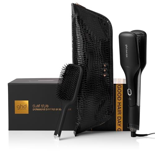 ghd - Duet Style 2in1 hete lucht Stijltang - Giftset Hot Air Styler (Zwart)