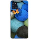 Samsung Galaxy A21S Blue Pebble Butterfly Siliconen hoesje