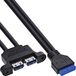 InLine 33390K USB 3.2 Gen 1 (3.1 Gen 1) 0,45 m Zwart